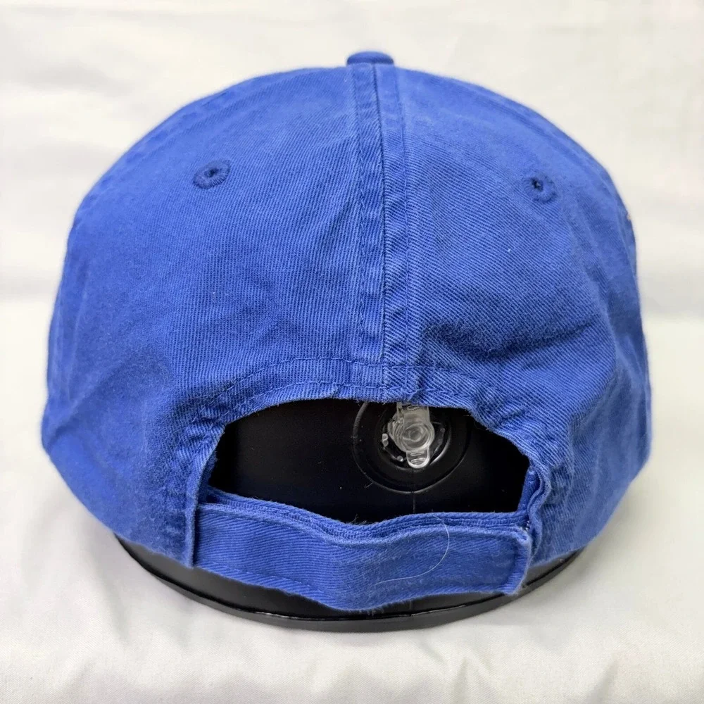 Disney Parks Monsters University Hat Unisex Adult OSFM Blue Distressed MU Cap